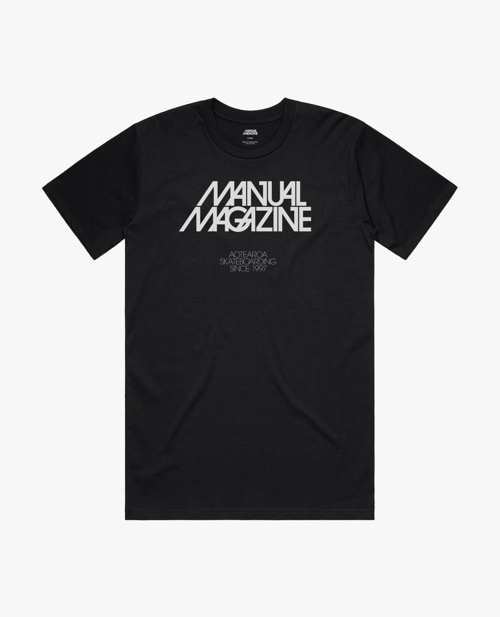 Manual, Avant Garde Logo, Classic T-shirt | Black